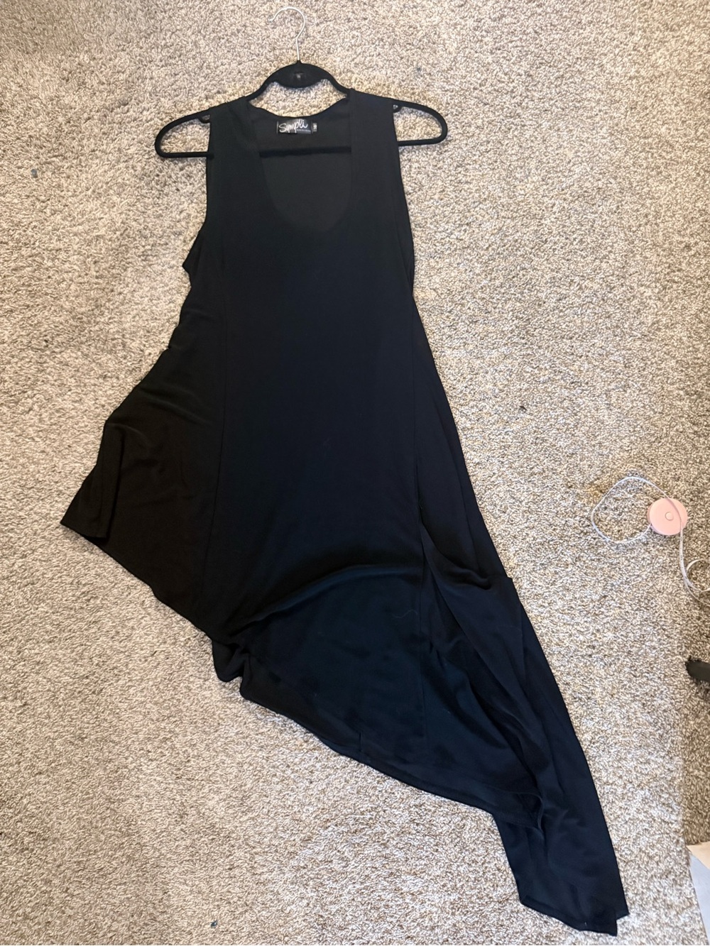 🤩 3/$25 Asymmetrical Black Sleeveless Tunic